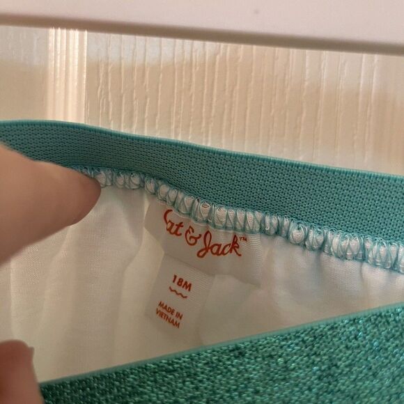 Cat & Jack Aqua Starfish Tulle Skirt and Bloomers Girls Size 18 Months NWT - Picture 6 of 9